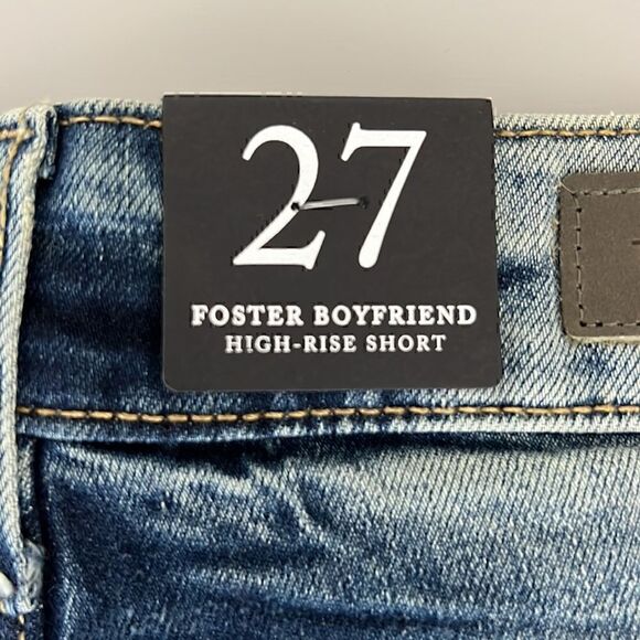 NWOT Treasure & Bond Foster Boyfriend High Rise Distressed Jean Short Size 27 - Picture 4 of 9